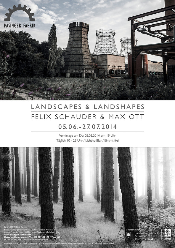 Plakat Landscapes & Landshapes; Gestaltung: Felix Schauder