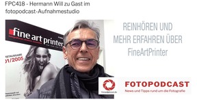 Gast bei Fotocast während des Oberstdorfer Fotogipfels: Michael Werthmüller interviewt FineArtPrinter Chefredakteur Hermann Will 